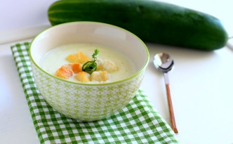 crema di cetriolo con yogurt e menta