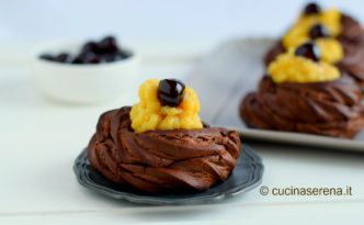 Zeppole di S. Giusepper al forno versione al cacao