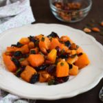 Pumpkin with dried fruit, plums anche red fruit