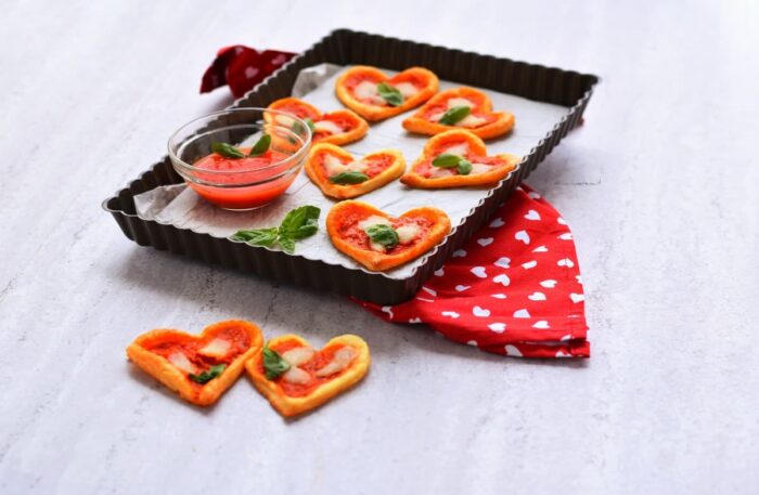 pizzette a cuore